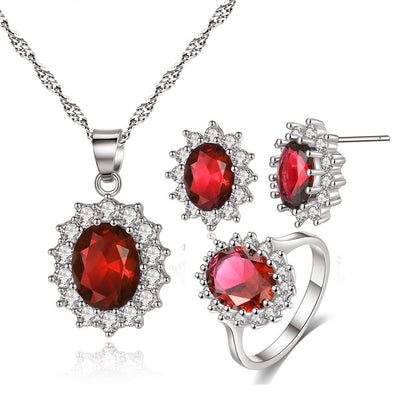 Conjunto de Joyas Girasol: Collar, Anillo y Aretes para Novia - Image 9