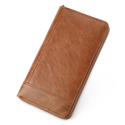Billetera de Cuero Genuino para Hombre Gran Capacidad Multifuncional - Image 7