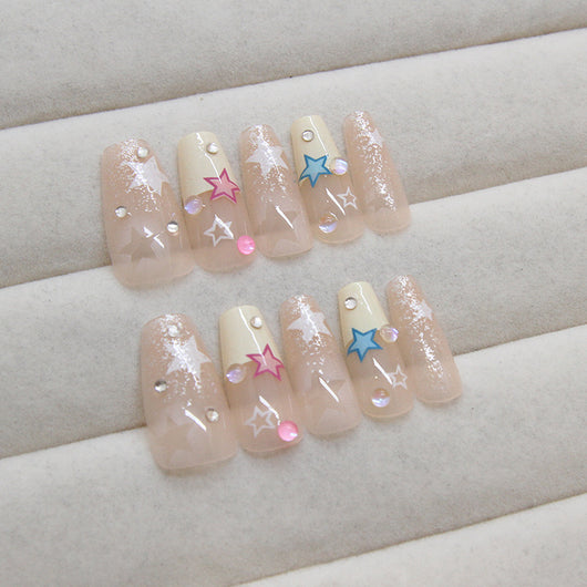 Pegatinas de Uñas Removibles con Cristales - Set de 24 Piezas - Image 4