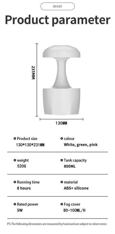 Humidificador Ultrasónico Portátil 800ml con Tecnología Anti-Gravedad y Aromaterapia USB - Image 19