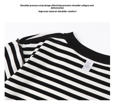 Camiseta Hombre a Rayas Manga Corta Ajuste Relajado Versátil - Image 21