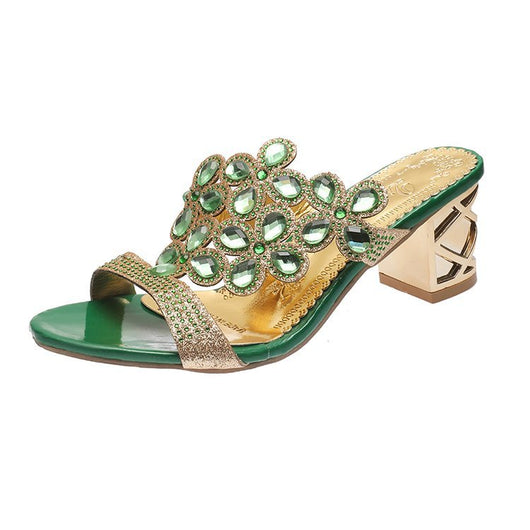 Sandalias de Tacón Alto con Strass Sexy de Tira Única - Image 3