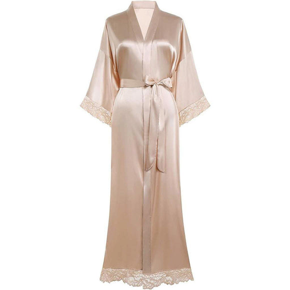 Camisón Elegante de Encaje Escote V para Mujer