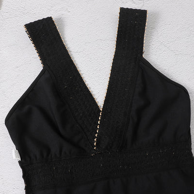 Traje de Baño Enterizo Negro Ajustado - Image 8