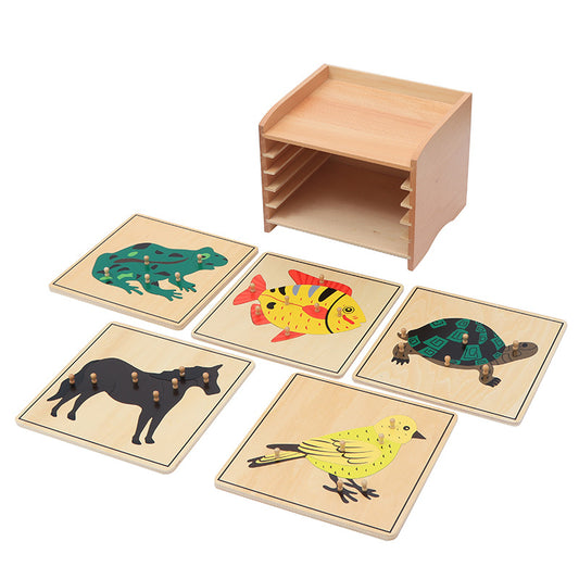 Gabinete Educativo de Puzzles de Animales para Preescolar