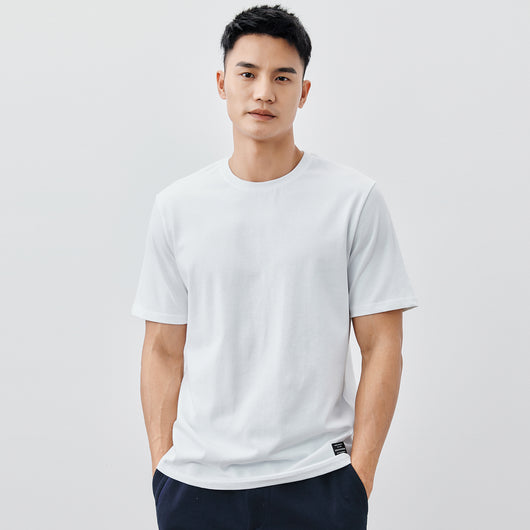 Playera Básica de Algodón Pesado para Hombre - Cuello Redondo Clásico - Image 7