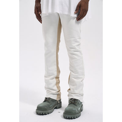 Jeans para Hombre con Contraste Frambuesa y Flecos - Image 8