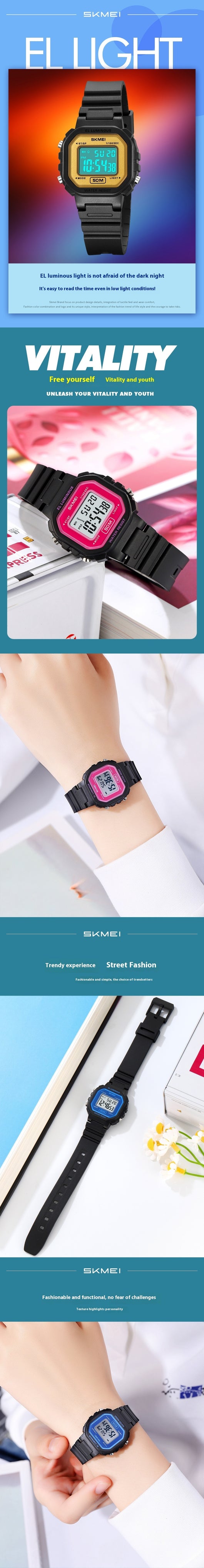 Reloj Deportivo Multifuncional Resistente al Agua con Esfera Luminosa - Image 13