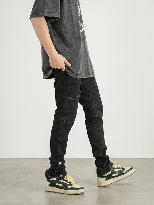 Jeans Slim Fit con Corte Tridimensional y Bolsillos Pechuga - Image 2