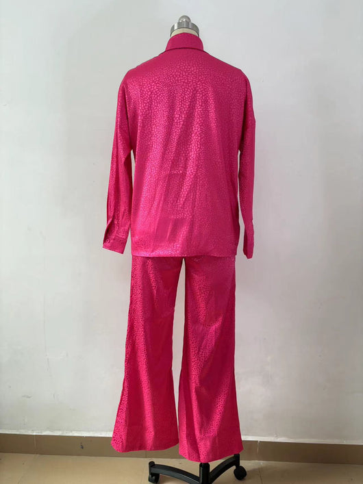 Conjunto de Dos Piezas Mujer con Camisa Estampado Leopardo y Pantalón - Image 27