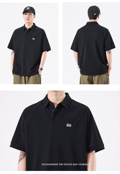 Polo Deconstruido con Costuras Americanas de Manga Corta para Hombre - Image 16