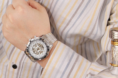 Reloj Automático Winner para Hombre - Acero Inoxidable Resistente - Image 7