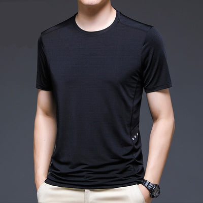 Camiseta Manga Corta Ice Silk Verano para Hombre