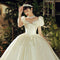 Vestido de Novia Vintage Francés de Satén Brillante