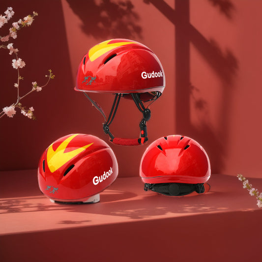 Patines de Pista Corta con Casco Integrado para Patinaje de Velocidad