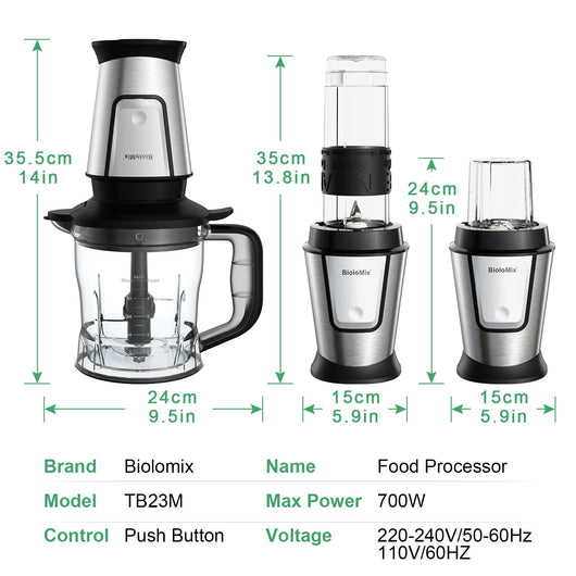 Procesador Multifuncional 3 en 1: Licuadora, Molino y Batidora - Image 23