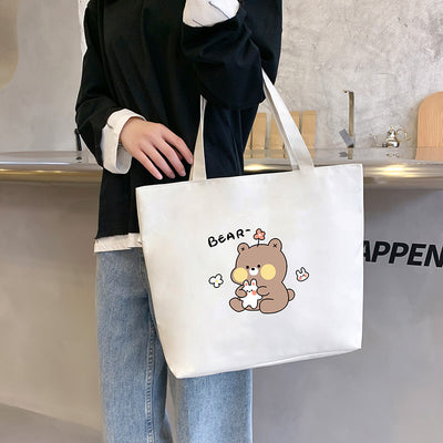Bolsa de Lona para Mujer - Bolso Tote Escolar Versátil - Image 19