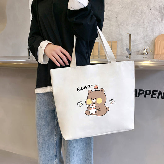 Bolsa de Lona para Mujer - Bolso Tote Escolar Versátil - Image 19