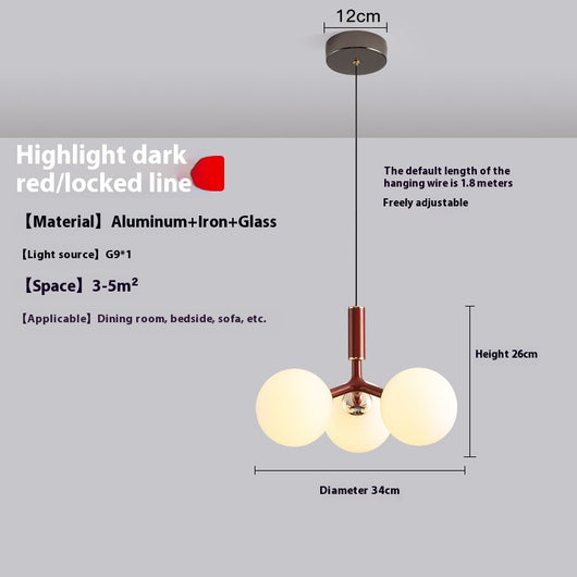 Lámpara Colgante Nórdica para Dormitorio y Sala de Estar - Image 8
