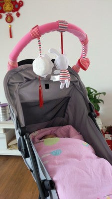 Colgante Peluche para Cochecito de Bebé con Clip de Seguridad