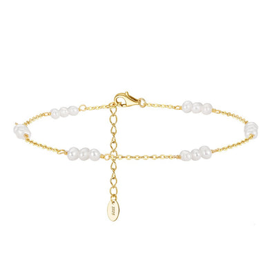 Pulsera de Pie con Cuentas de Agua Dulce en Forma O - Image 11