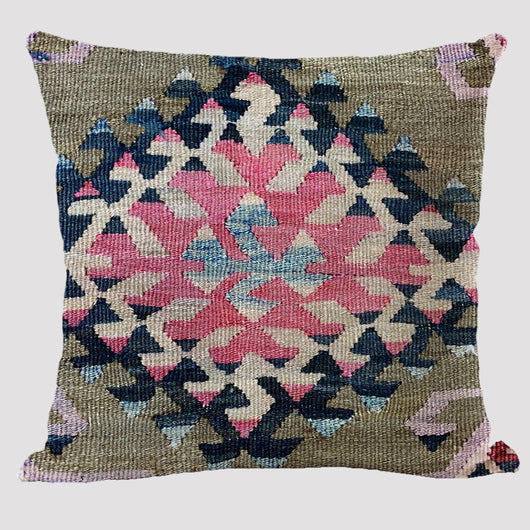 Almohada Reversible Étnica de Lino Bohemio Doble Cara - Image 9