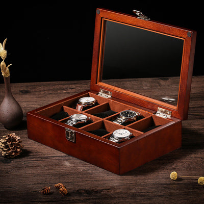 Caja Organizadora de Relojes con Tapa de Cristal - Image 3