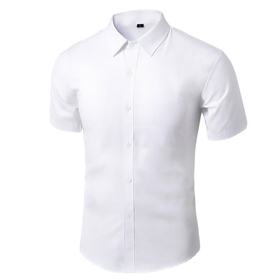 Camisa Casual Blanca para Hombre - Diseño Liso Versátil - Image 12