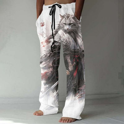 Pantalones Casuales Talla Grande Pierna Ancha para Hombre - Image 17