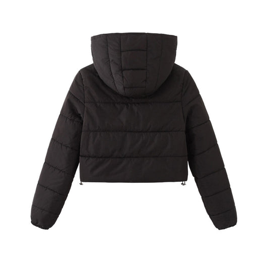 Abrigo Corto con Capucha y Cierre Mandela para Invierno - Chaqueta de Mujer - Image 5