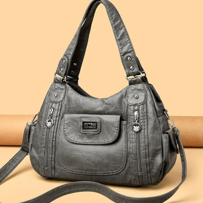 Bolso Tote de Moda para Mujer Estilo Retro Europeo Bolsa Mensajero Dumpling - Image 11