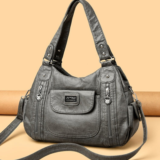 Bolso Tote de Moda para Mujer Estilo Retro Europeo Bolsa Mensajero Dumpling - Image 11