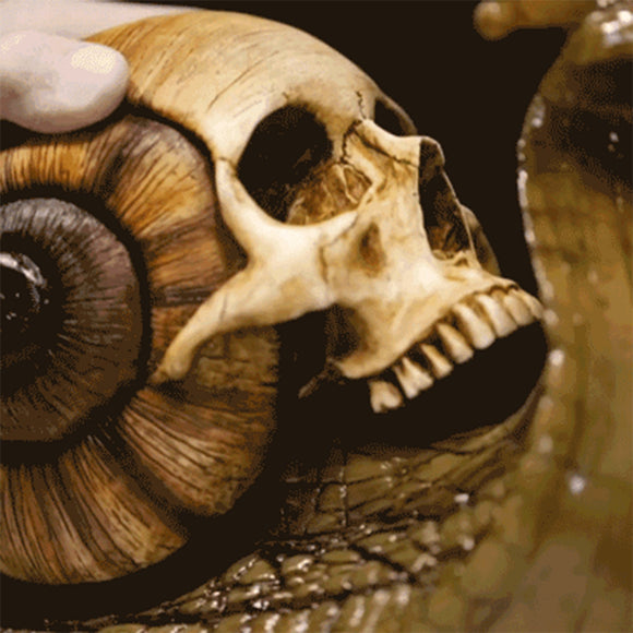 Escultura de Caparazón de Caracol Gótica - Decoración Artesanal para Hogar y Jardín