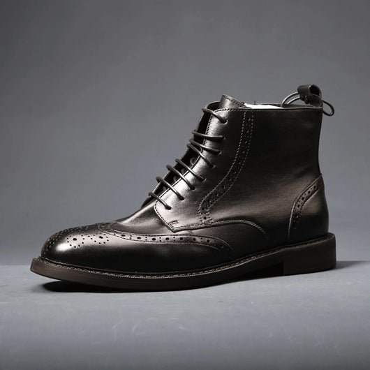 Botas de Cuero Casual para Hombre con Suela Gruesa y Estilo Moderno - Image 24