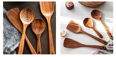 Espátula de Madera con Mango Largo Antiadherente - Utensilios de Cocina Profesionales - Image 14
