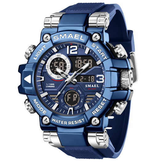 Reloj Deportivo Multifunción Dual Display en Aleación Multicolor - Image 3