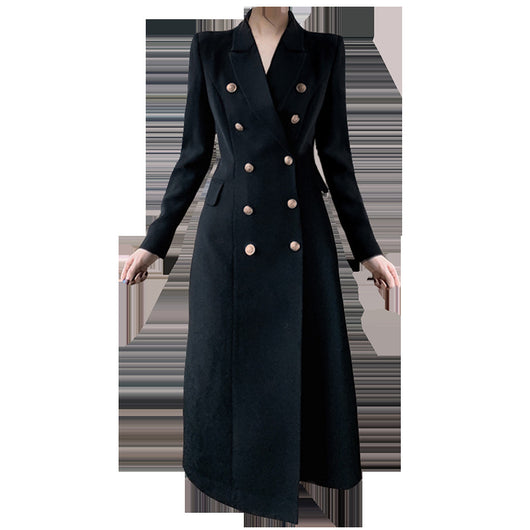 Vestido Blazer Doble Botonadura con Perlas - Elegancia Profesional - Image 5