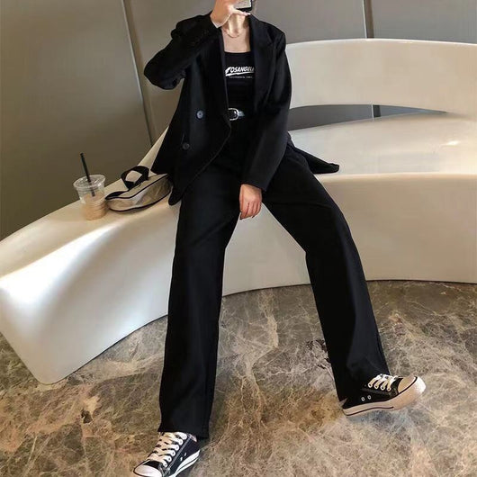 Pantalón Holgado de Cintura Alta Estilo Casual Recto - Image 11