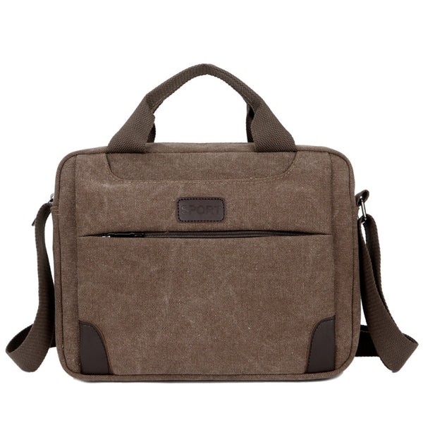 Bolsa Mensajera de Lona para Hombre con Correa Simple