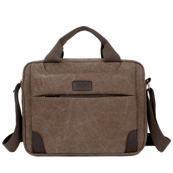 Bolsa Mensajera de Lona para Hombre con Correa Simple