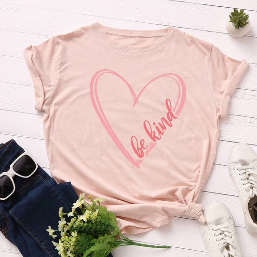 Playera Holgada para Mujer con Corazón y Cuello Redondo - Image 5