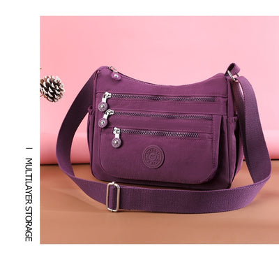 Bolsa Crossbody de Nylon de Gran Capacidad con Múltiples Compartimentos - Image 25