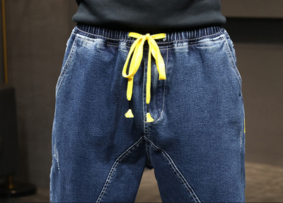 Pantalones Harem Hombre con Cintura Elástica y Cordones - Image 9