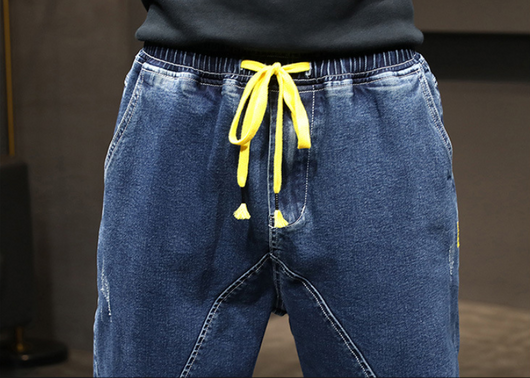 Pantalones Harem Hombre con Cintura Elástica y Cordones - Image 9