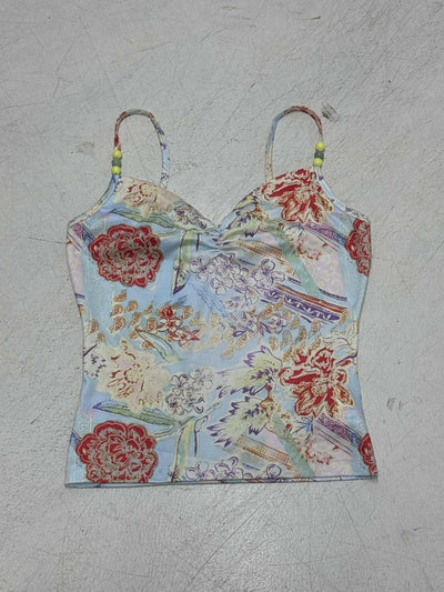 Blusa Retro Francesa con Cuentas y Contraste de Colores - Image 10