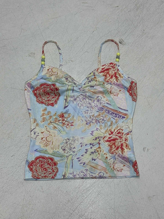 Blusa Retro Francesa con Cuentas y Contraste de Colores - Image 10