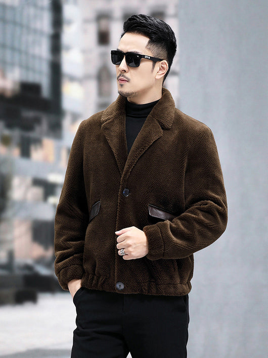 Abrigo de Piel de Borrego Corto para Hombre - Image 10