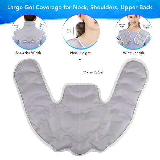 Almohadilla Térmica de Gel para Hombros - Compresas Frías y Calientes Reutilizables - Image 10