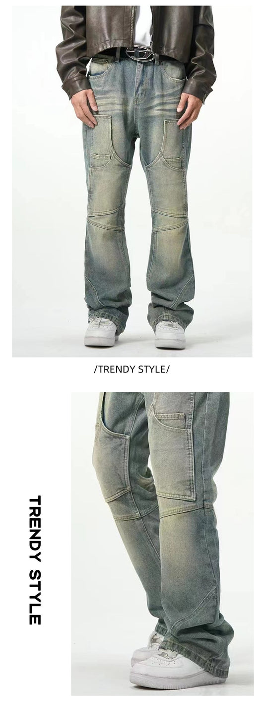 Jeans Rectos Holgados con Efecto Desgastado American Street - Image 8