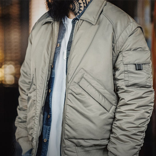 Chaqueta Bomber Retro Americana para Hombre - Image 7